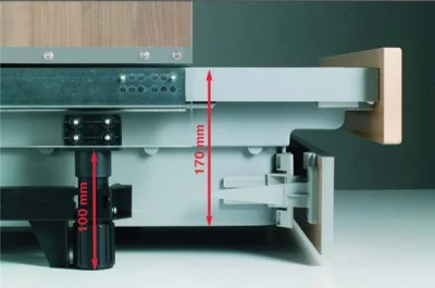 Ящик под духовой шкаф TopVolume2, H.170 под направляющие Tandem