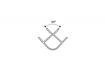 8040 Угол 90 Н.150, шпон абачи