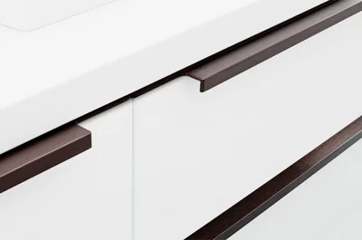 Ручка врезная 1196мм, отделка бронза темная