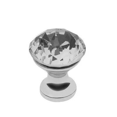 Ручка-кнопка CRYSTAL PALACE B 20мм, хром/стекло GTV GZ-CRPB20-01