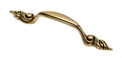 Ручка мебельная AREZO C=96 мм, старое золото GTV UZ-AREZO-96-04