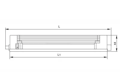 Светильник люминесцентный 6W/220-240V, 2700K, отделка белый