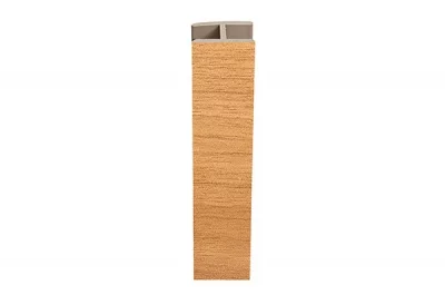 1545 Стык для цоколя ПВХ, L=4000, орех Триесте