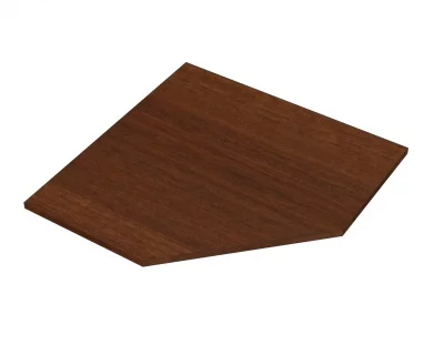 Полка навесного углового шкафа (скос) 600*600