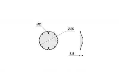 Накладка декоративная, отделка бронза &quot;Валенсия&quot;