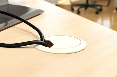 Заглушка кабель-канал, d.60, отделка бежевый