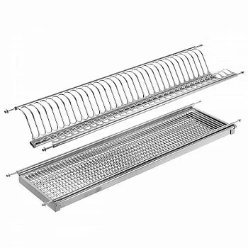 GTV: Двухуровневая регулируемая сушка с телескопическим креплением 280x865x65 инокс OC-A0190-06