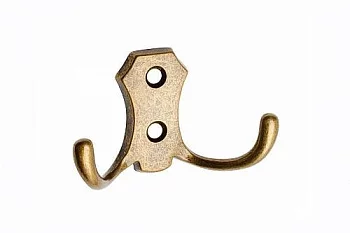 GTV: Мебельный крючок K-24 B0, старое золото WZ-B0-K24-04