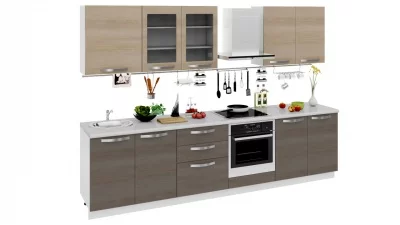 Кухонный гарнитур длиной - 300 см (со шкафом НБ)