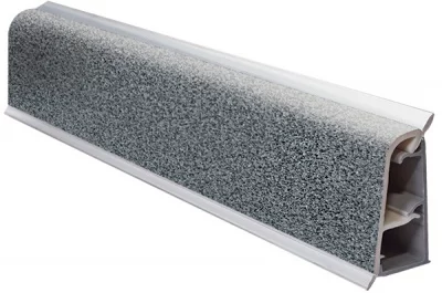 042.Бортик овальный L=4000, серый металлик