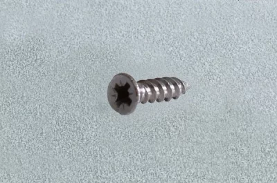 Шуруп-саморез, головка потай-прямая, отделка титаниум [за 100штук]