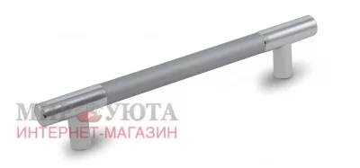 Ручка-рейлинг 128мм хром/алюминий: RE.C15.128.ALCR