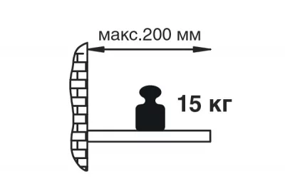 Менсолодержатель овальный, отделка хром глянец, комплект 2 штуки