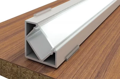 Профиль-рассеиватель 1919F для LED подсветки, L=2000мм, отделка транспарент