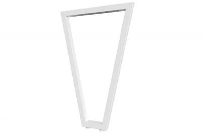Опора для стола V-образная Лиссабон-Т l.550, h.870, отделка белый бархат (матовый)