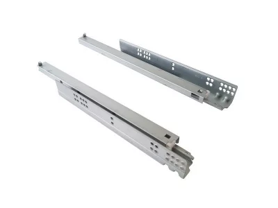 Направляющие скрытого монтажа Firmax (полного выдвижения) L=600мм, для ЛДСП 16 мм с доводчиком, (2 направляющие + 2 крепления)