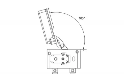 Петля Proton левая, отделка никель
