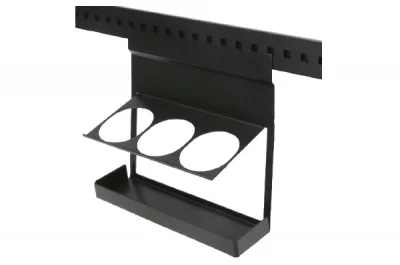 Полка-держатель для 3-х бутылок, 316х137х320мм, отделка черный бархат (матовый)