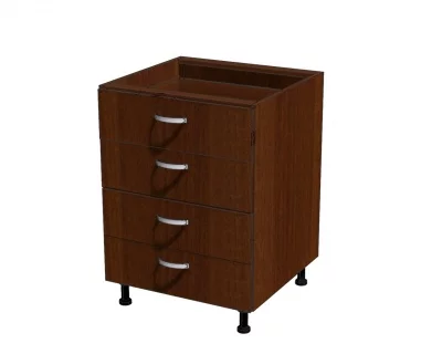 Корпус напольной тумбы, 4 ящика 600*560*720