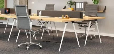 GTV: Опора 40х710 складная с верхним креплением с регулировкой наклона и высоты, белый: NM-X-LINE40710-10