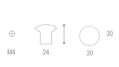 Giusti: Ручка металлическая со вставкой "Узор" - P88.00.G8.E8G