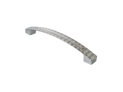 Ручка скоба со вставкой Mico 691, 128 мм, 35 голограмма