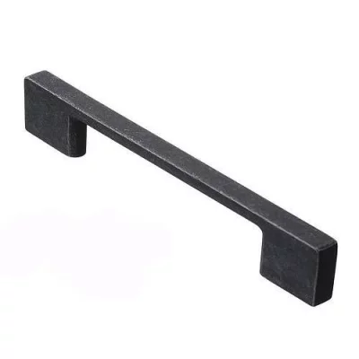 GTV: Ручка мебельная UZ 819 C=128, античная серебро UZ-819128-07