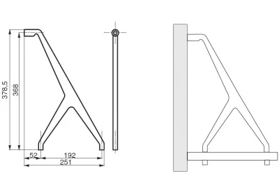 Менсолодержатель, отделка хром глянец