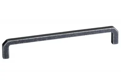 Ручка-скоба 160мм, отделка железо античное черное