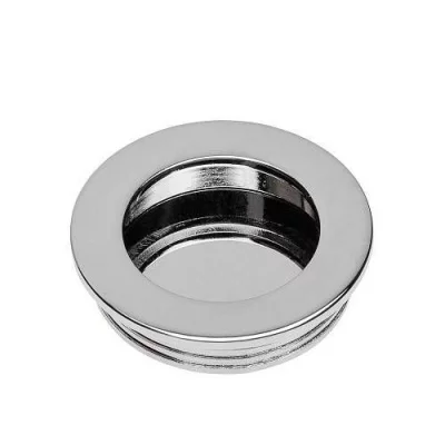 Ручка мебельная врезная круглая UZ B224, хром GTV UZ-00B224-01