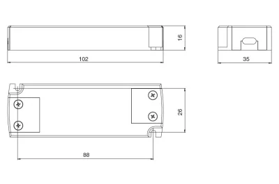 Источник питания 15W, 200-240V/12V