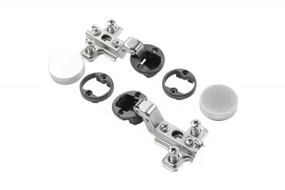 GTV: Петля GTV для стекла + ответная Планка с евро шурупом и заглушка овальная алюминий ZP-CIG-17UZE