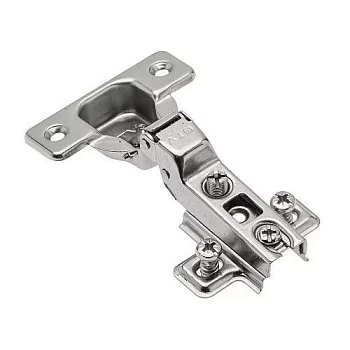 GTV: Петля полунакладная GTV Ø35 с ответной планкой H=2 с евро шурупом, сверление - 45мм вес-60 гр. ZP-BICN082ZE