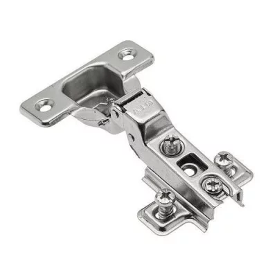 GTV: Петля полунакладная GTV Ø35 с ответной планкой H=2 с евро шурупом, сверление - 45мм вес-60 гр. ZP-BICN082ZE