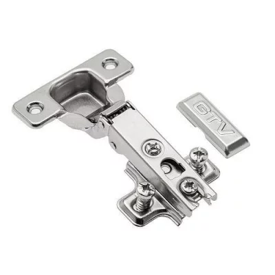 GTV: Петля накладная с пружиной обратного действия H=0 45мм с евро шурупом ZP-POH045ZEO