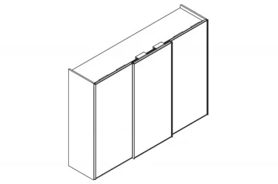 Комплект фурнитуры для 3-х дверей (16-21 мм)