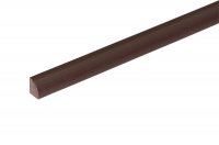 Профиль для крепления витражей, ПВХ 5.5х7мм, цвет коричневый, в бухтах