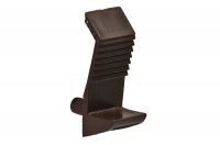 Полкодержатель-защелка боковой, для полки 10-20мм, отделка коричневый (за 100 штук)