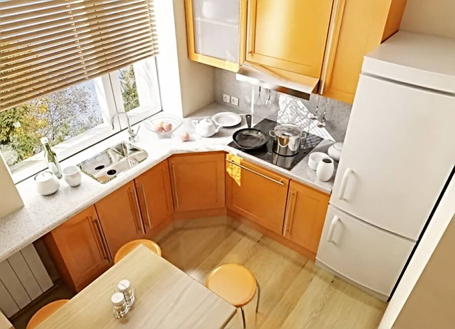 Дизайн кухни 5 5 кв м (51 фото) – и маленькую кухоньку можно сделать идеальной