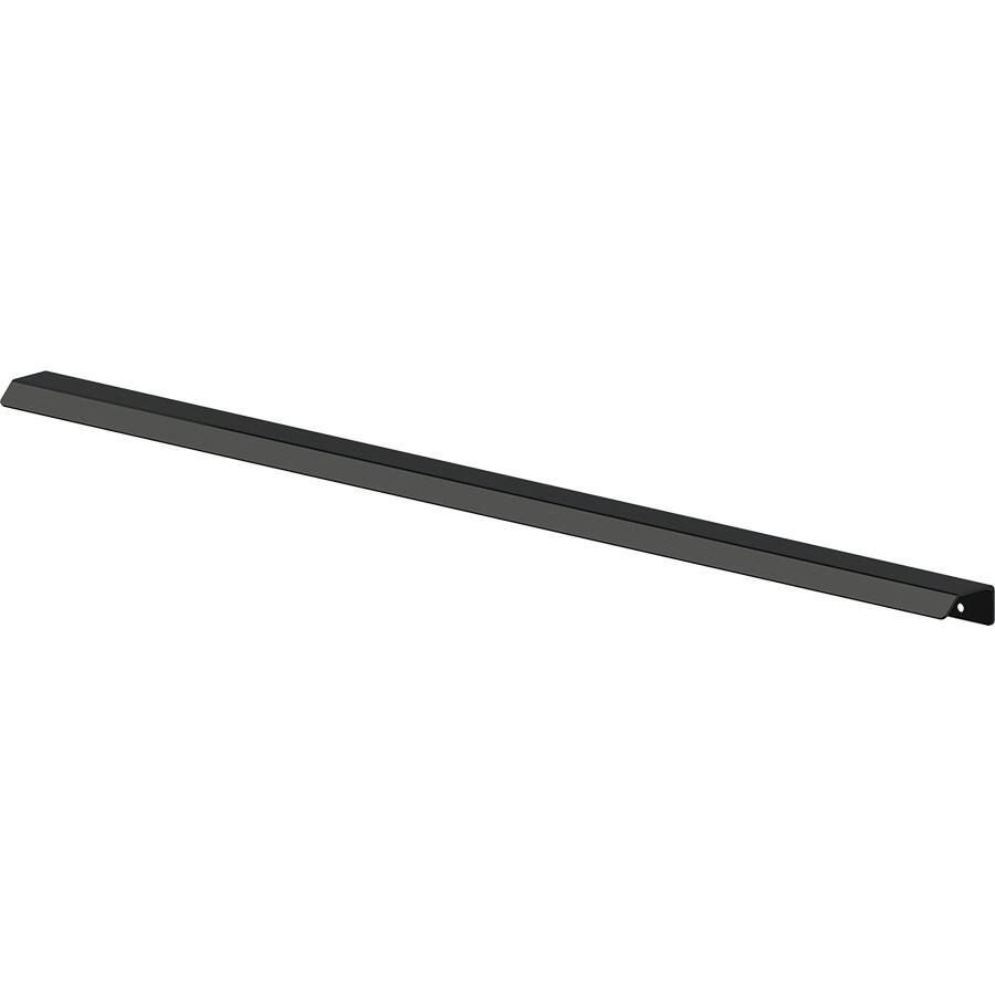 Ручка-профиль накладная L.596мм, отделка черный бархат (матовый)