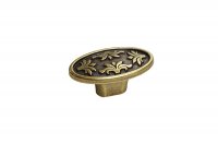 Ручка-кнопка, отделка бронза "Валенсия"