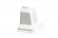 Угол 90" внешний для бортика Rauwalon127, цвет светло-серый