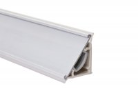 Бортик треугольный L=4000, под кромку H.34, ПВХ отделка 07 серый