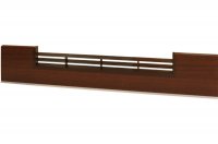 1565 Решётка вентиляционная для цоколя ПВХ H.120, L=600, орех античный NEW