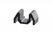 Угол поворотный R=50.0 накладной, светло-коричневый