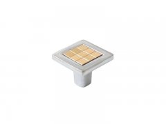 Ручка кнопка со вставкой Mico 6064, 10 золото