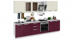 Кухонный гарнитур длиной - 300 см (со шкафом НБ)