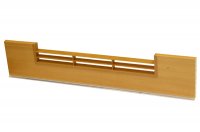 1949 Решётка вентиляционная для цоколя ПВХ H.150, L=600, орех морёный