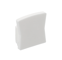 GTV: Заглушка для профиля GLAX MINI накладного высокого - цвет БЕЛЫЙ (цена за 10шт.): PA-ZASGLAXMNKW-10
