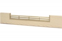 2453 Решётка вентиляционная для цоколя ПВХ H.120, L=600, декапе NEW